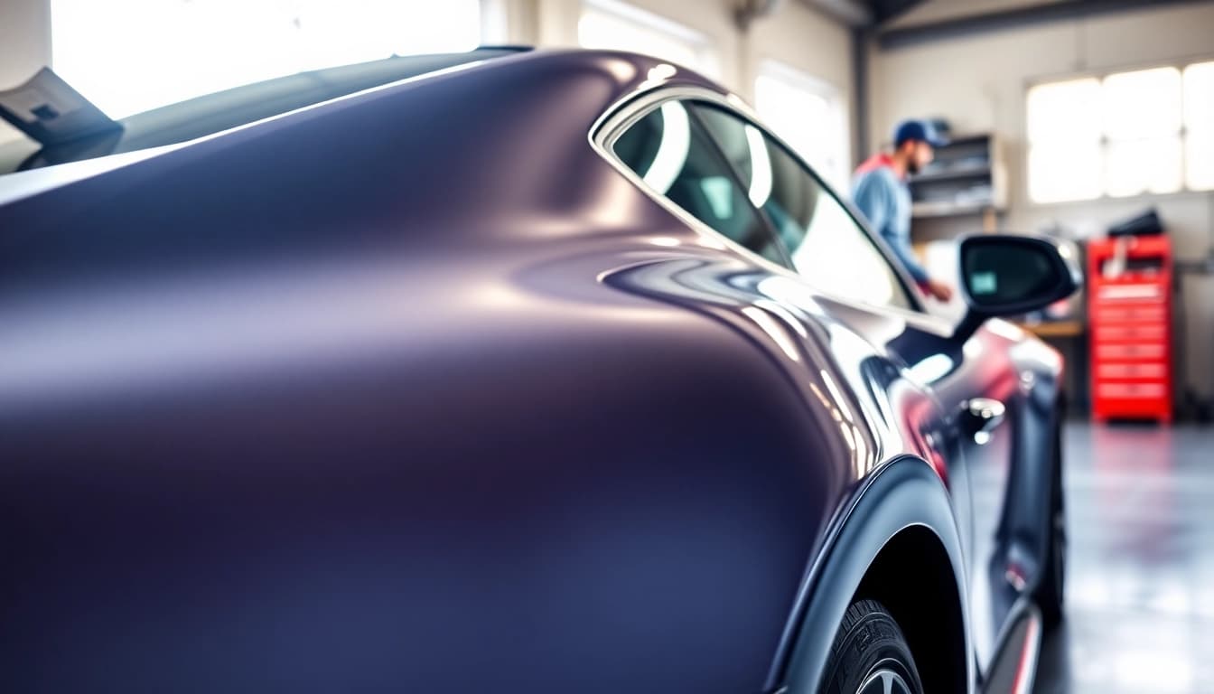 Apply PPF Chattanooga on a sleek vehicle showcasing glossy protection film.