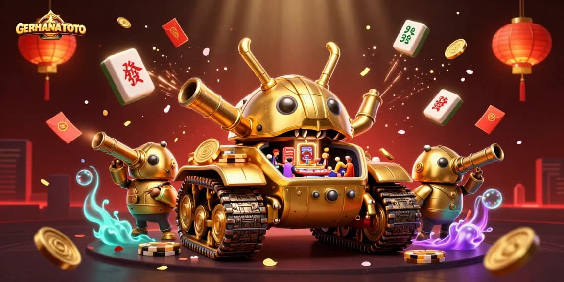 GERHANATOTO menyediakan pengalaman bermain yang meriah dengan suasana kasino mini di dalam tank emas.
