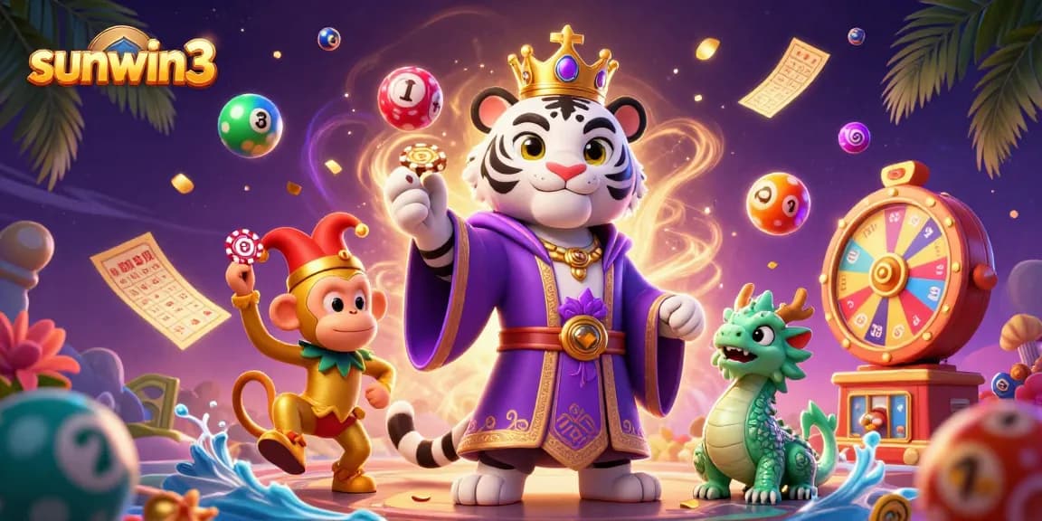 Experience thrilling casino excitement at sunwin3 with vibrant characters and dynamic gaming elements.