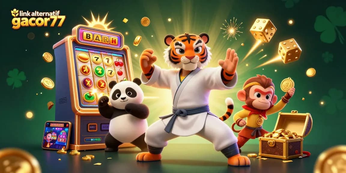 Menangkan jackpot di link alternatif gacor77 dengan karakter kartun yang menarik dalam suasana kasino.