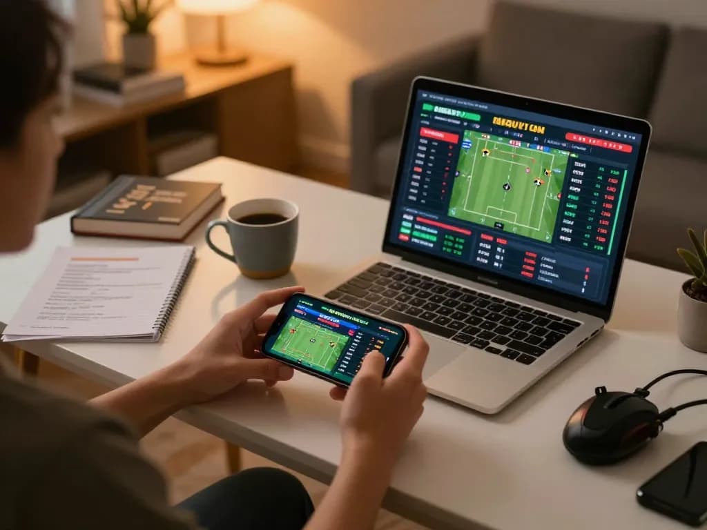 Engaging in online sports betting at https://cstd88.com/ with mobile device while managing bankroll and strategies.
