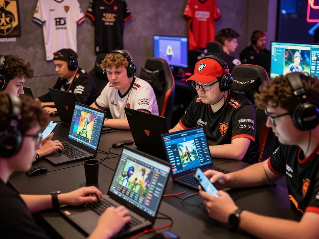 Dota 2 betting enthusiasts engaging in a vibrant esports betting environment.