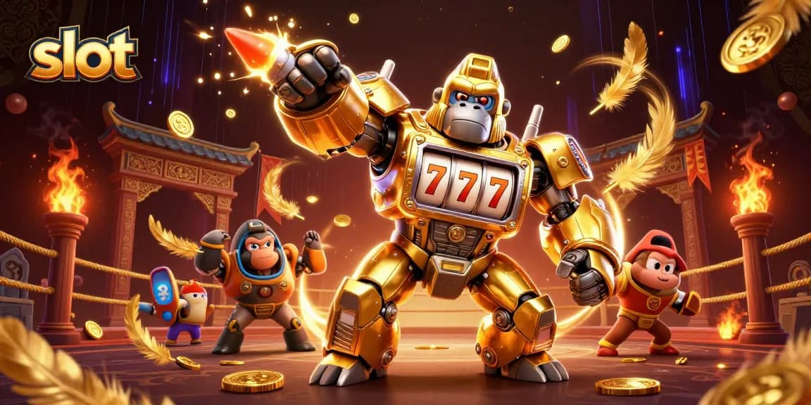 Menyaksikan slot modern dalam aksi di WSLOT888 dengan slot jackpot dan tokoh kartun yang menarik.