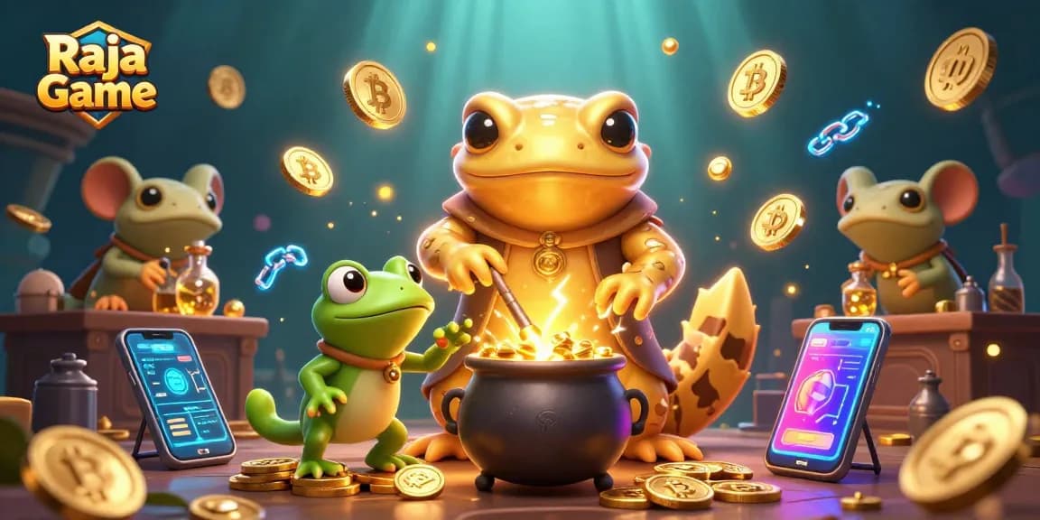 Engage in thrilling gameplay with Raja Game, featuring vibrant characters and rich casino elements.