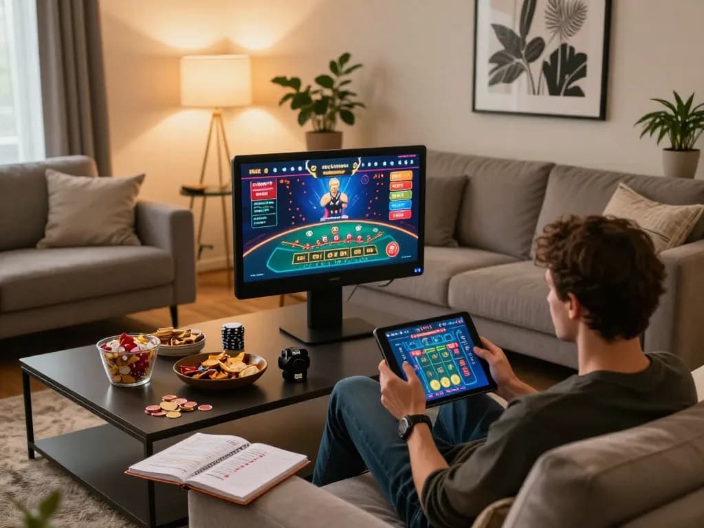 Engaging online gaming setup for ggdewa777 with a focus on strategy and comfort.