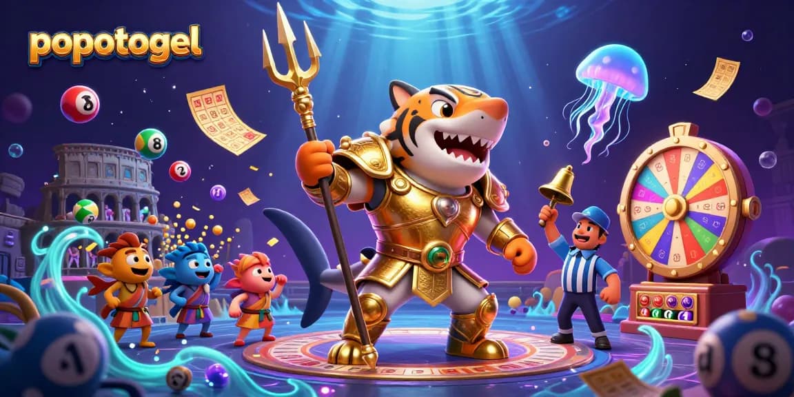 Experience thrilling gameplay with popotogel in a vibrant lottery scene filled with colorful elements.