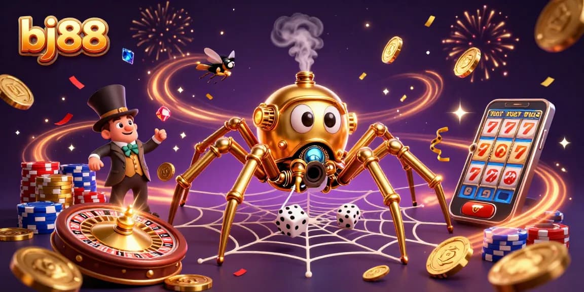 Experience thrilling games at bj 88 with vibrant poker chips and golden coins flying in an exhilarating casino scene.