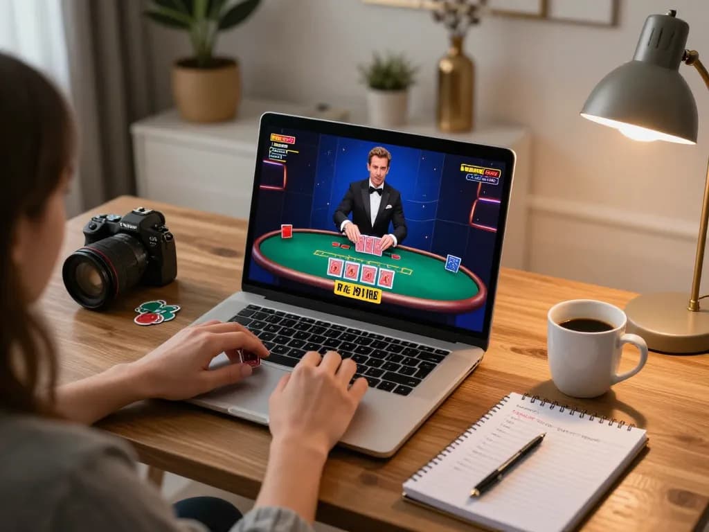 Players enjoy exciting blackjack games with sun win on their screens while strategizing in a cozy home