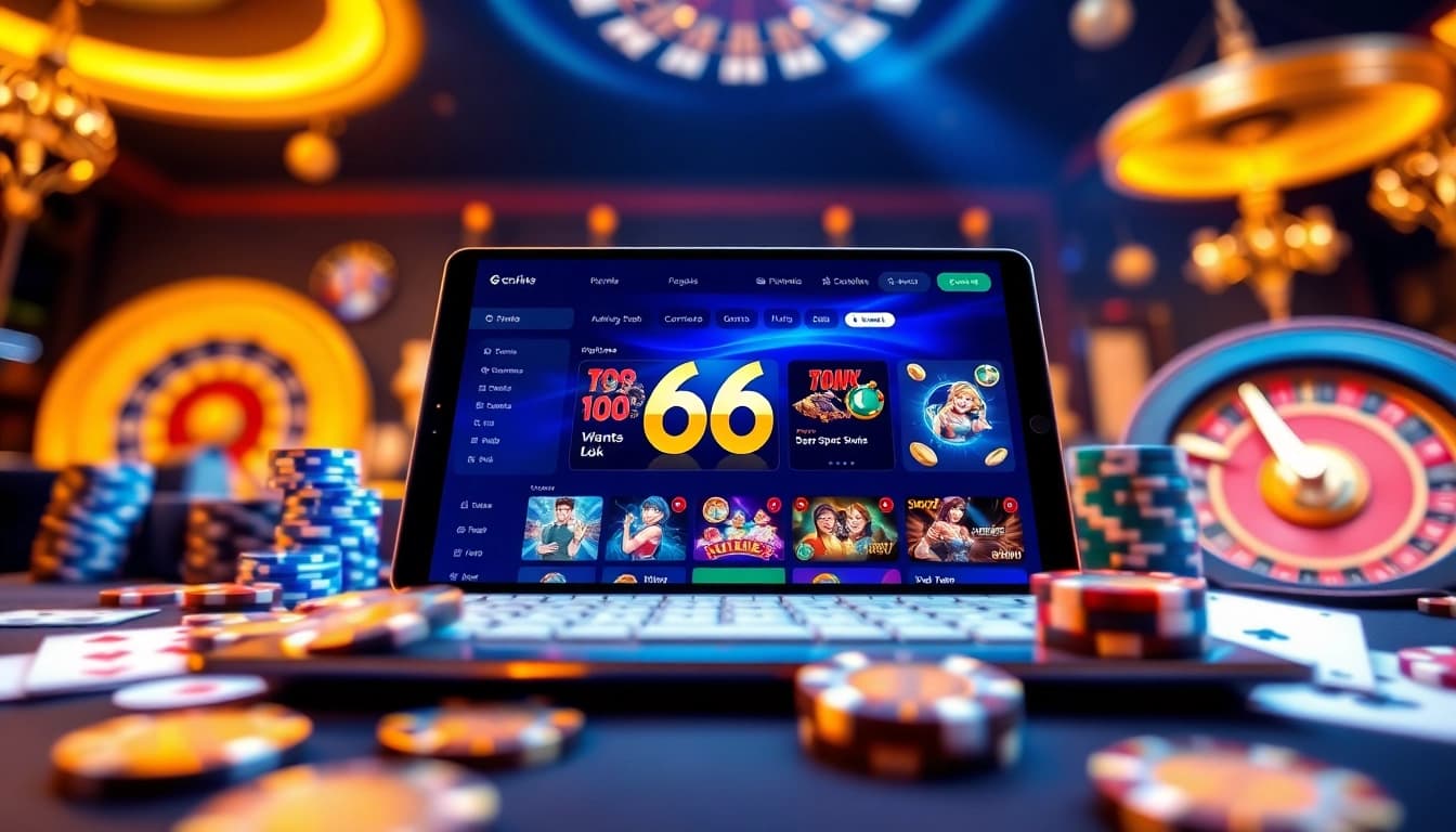 Interactive gaming experience on 66club showcasing exciting online gambling games.