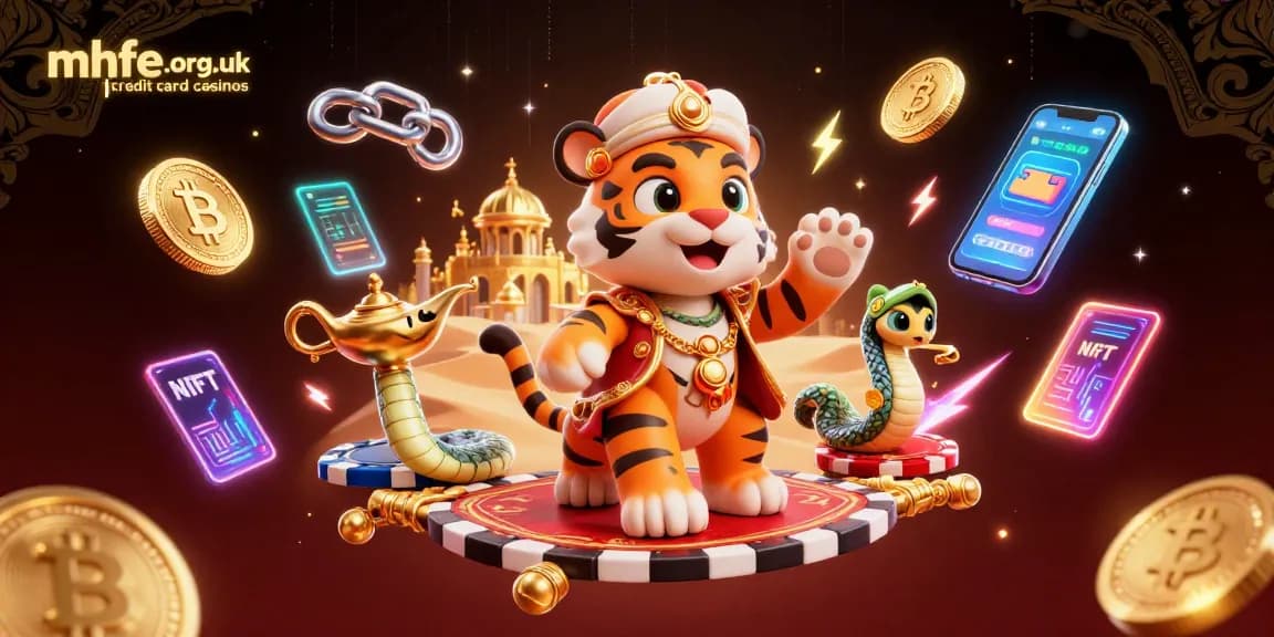 Experience the magic of mhfe.org.uk credit card casinos with vibrant characters and rich casino elements.