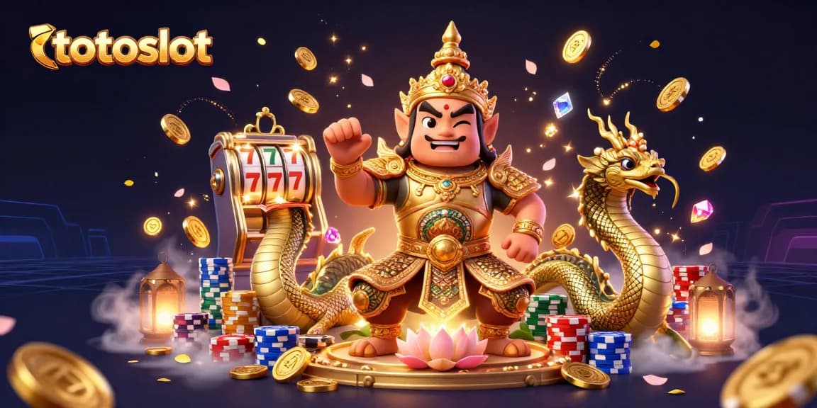 Spin the reels for riches at totoslot with vibrant 3D gambling characters and casino elements.