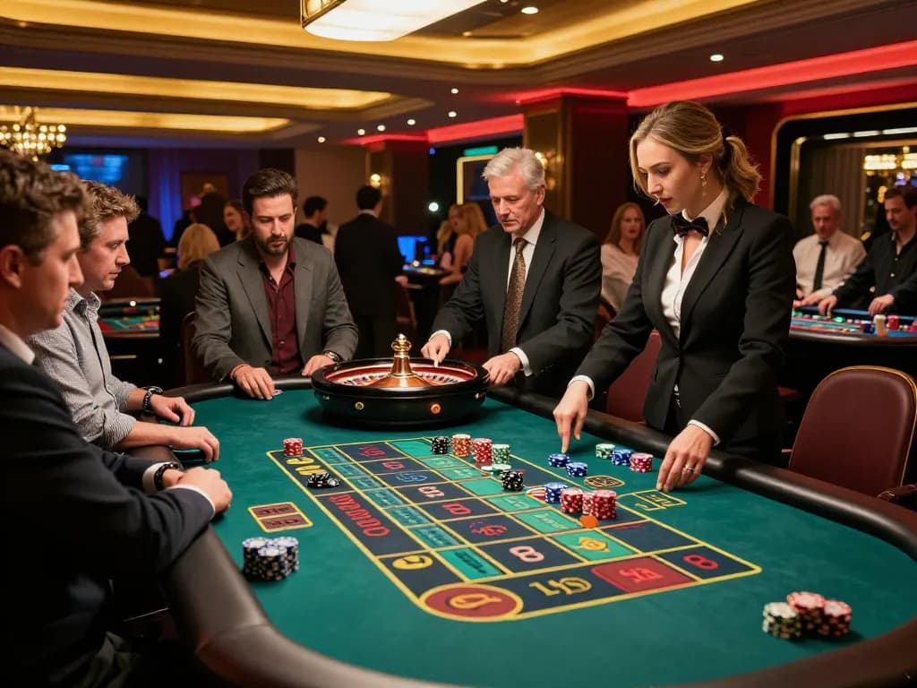 Experience the thrill of 98wincom betting at an exciting roulette table in a vibrant casino