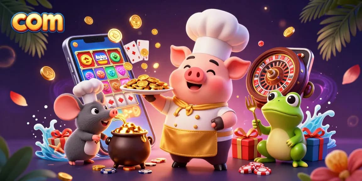 Spin and win with com as golden coins erupt from a smartphone, showcasing vibrant casino elements.