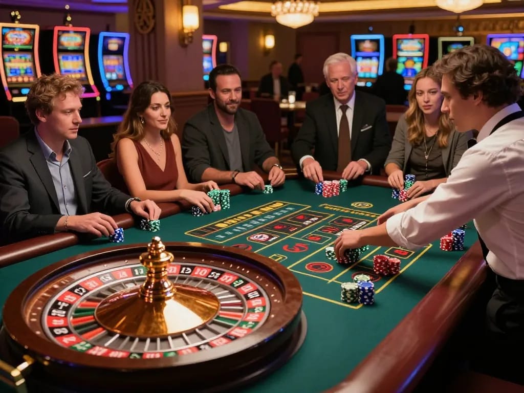 Experience the thrill of roulette betting at 33win casino with players engaged in action.