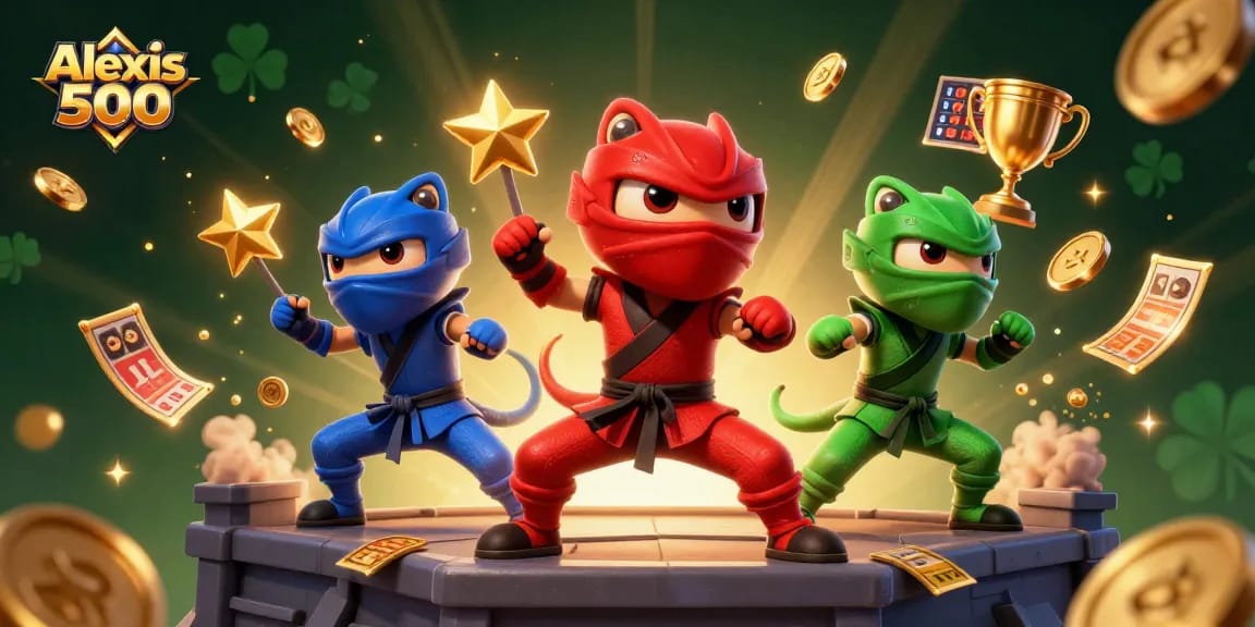 Experience thrilling wins with the alexis 500 slots and ninja chameleon team in action!