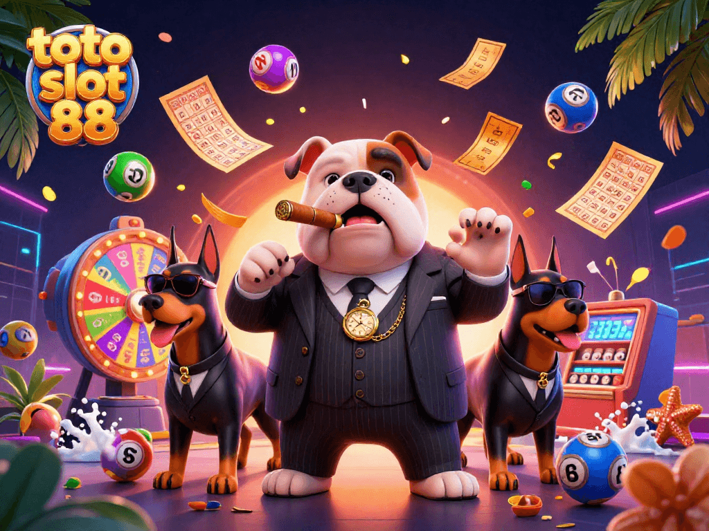Experience thrilling play with toto slot 88 in this action-packed casino illustration