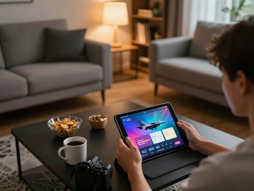 Player experiences f168 đăng nhập during online gaming session in cozy living room setting