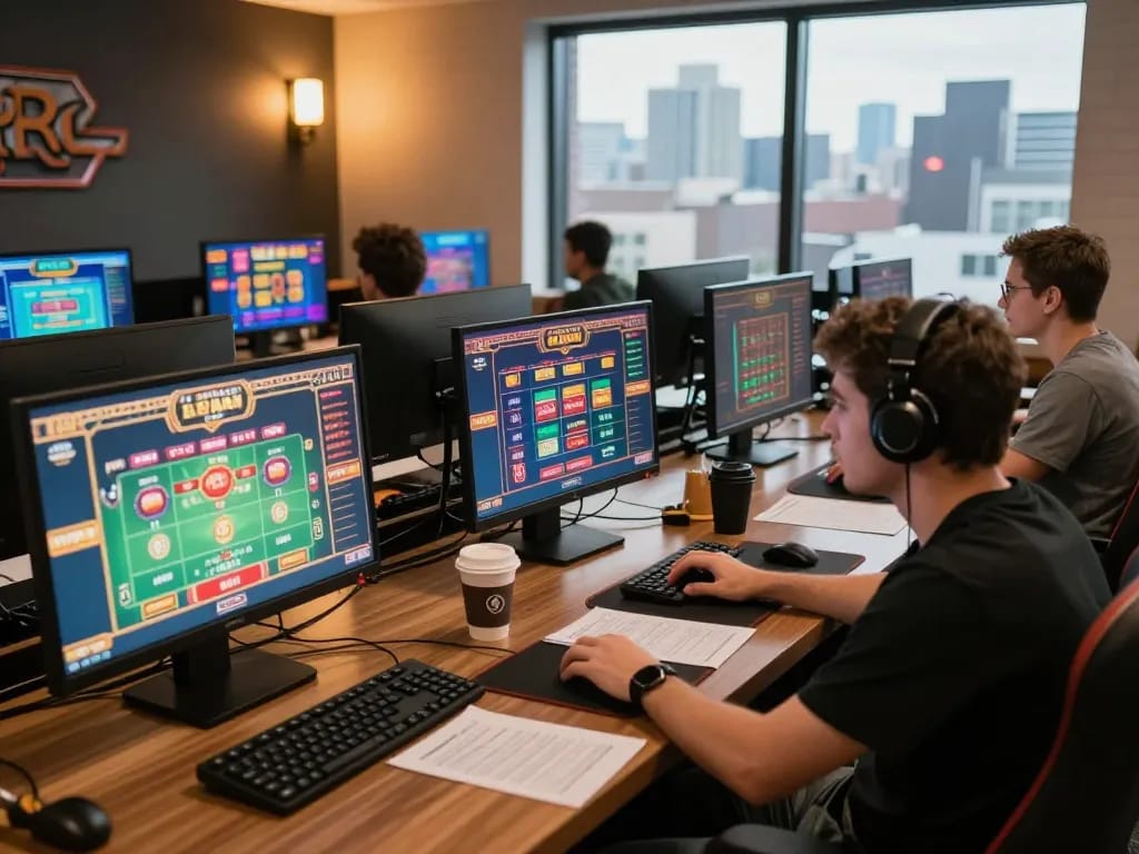 Tg88 trang chủ user engaging with online betting strategy on multiple screens