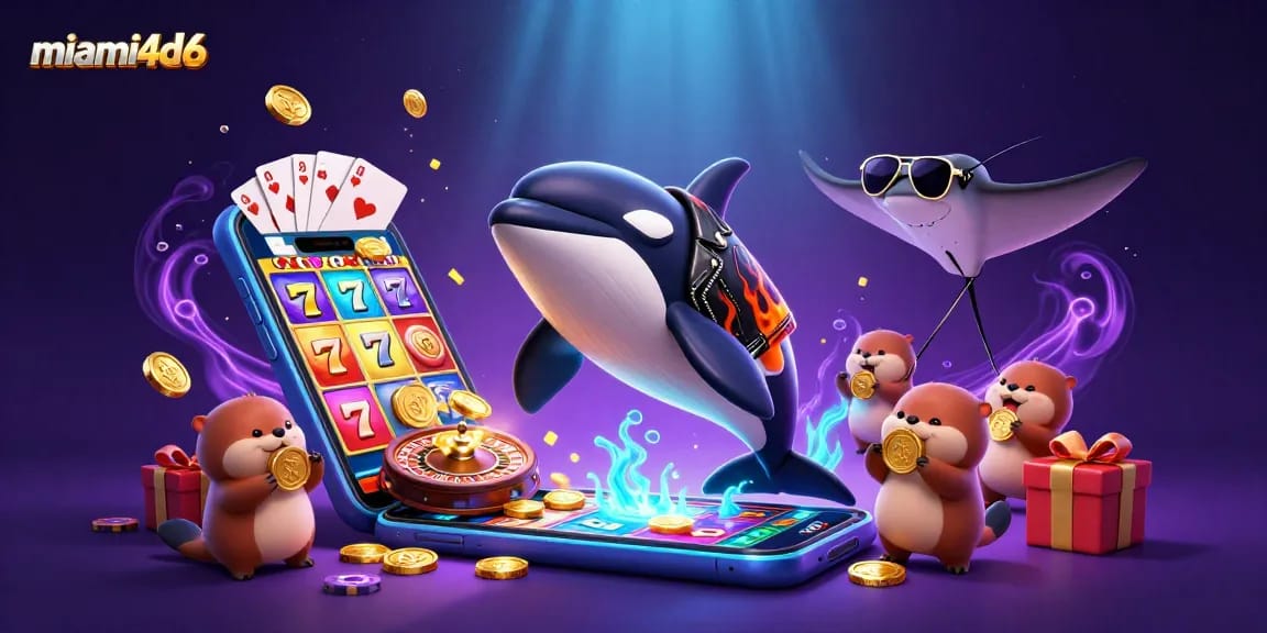 Engage with exciting games at miami4d6 featuring animated casino scenes and rich illustrations.