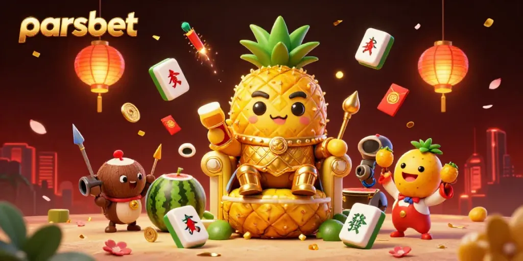 Parsbet ile kazanç sağlamaya yönelik çekici 3D casino temalı illüstrasyon.
