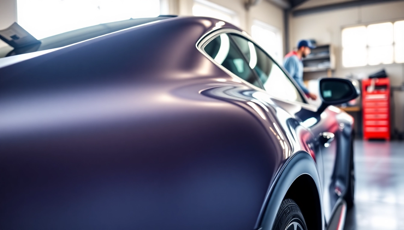 Apply PPF Chattanooga on a sleek vehicle showcasing glossy protection film.