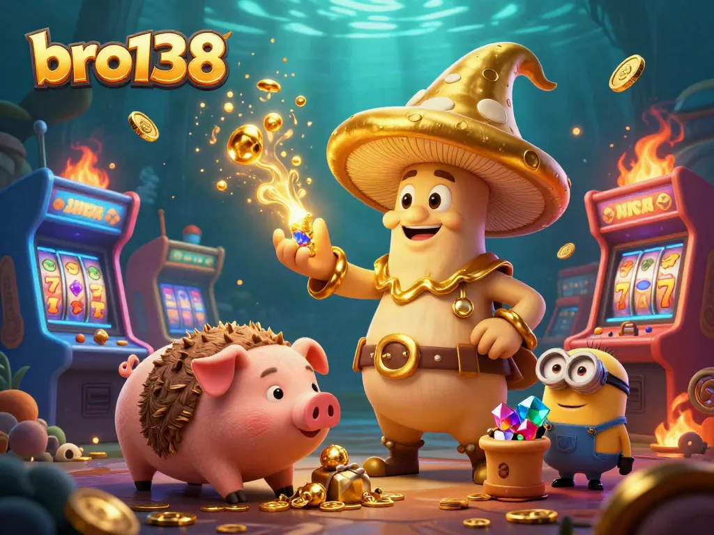 Play exciting casino games and unlock treasures at bro138 with magical elements and vibrant visuals.