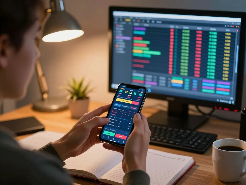 Engaging sports betting experience on smartphone showcasing nhacaiuytin with real-time stats and strategies.
