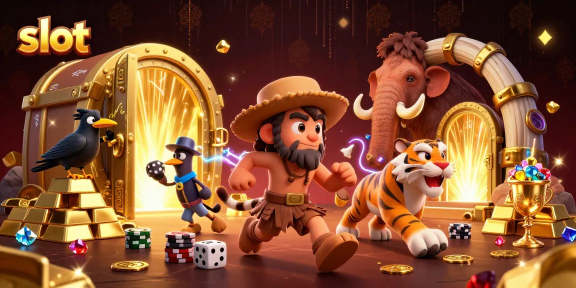 Menang dalam game slot dengan suasana kasino prasejarah yang mengesankan dan penuh harta karun.