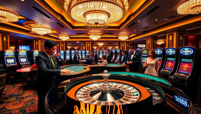 Experience the excitement of UU88 with thrilling roulette and vibrant casino atmosphere.
