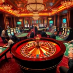 Players celebrate their wins while engaging at the vibrant gambling hall of https://kkwin.co.com/.
