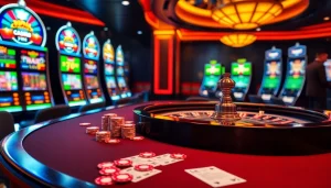 Players enjoying thrilling games at the 79king casino, featuring a vibrant gaming table and roulette wheel.