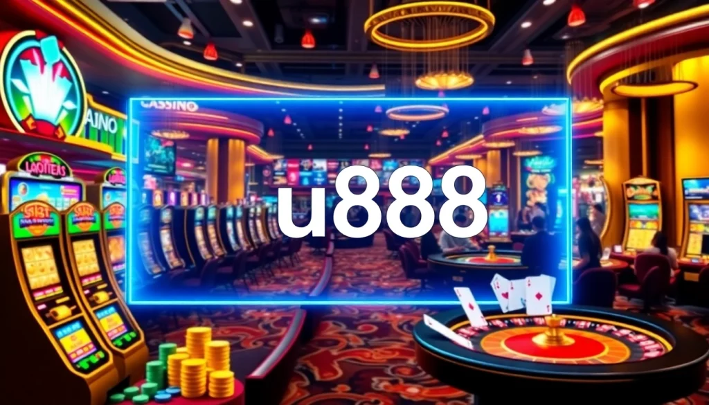Engage in vibrant online gambling adventures with u888 amidst stunning casino visuals and exciting gameplay.