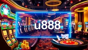 Engage in vibrant online gambling adventures with u888 amidst stunning casino visuals and exciting gameplay.