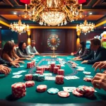 Engaging poker scene at 5Z7779 com with vibrant chips and exciting gameplay.