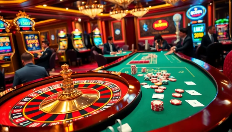 Experience the thrill of link 18win with vibrant roulette, poker tables, and slot machines.