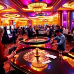 Experience the thrill of casino games with FLY88, featuring vibrant slot machines and engaging players.