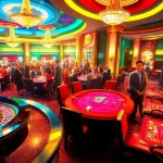Experience the excitement of gambling at 68VIP with vibrant casino games and players celebrating wins.