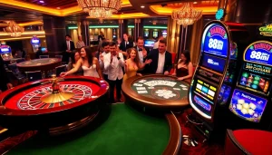Experience winning moments at 88i com with vibrant casino games and lively gamblers celebrating success.