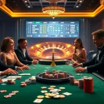 Experience high-stakes action at the luxurious LC88 casino table with roulette and poker chips.