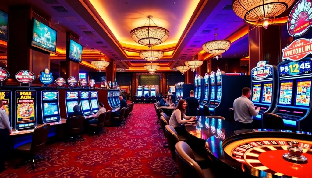 Experience thrilling gaming moments with PGSLOT IN's vibrant casino atmosphere.