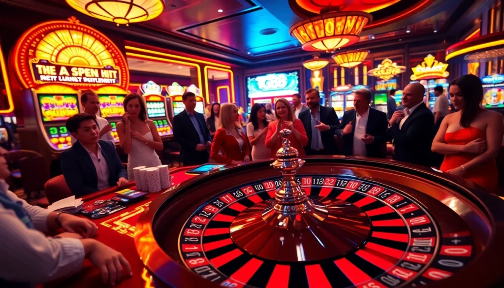 Players engaging at a casino table while enjoying tg88 themed games and betting excitement.