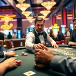 에볼루션 바카라에서 즐기고 있는 플레이어들과 역동적인 딜러의 모습