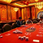 Experience thrilling casino gameplay with colorful chips and cards, featuring a dynamic scene highlighting result china in a luxurious setting.