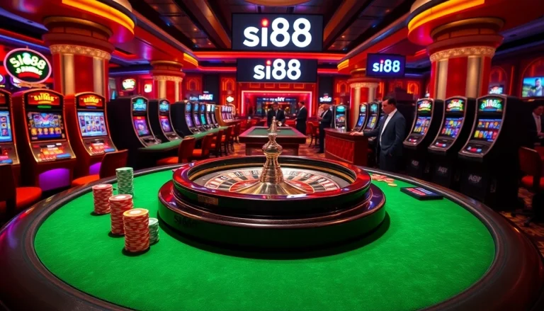 Experience the thrill of siu88 with vibrant casino tables and lively gaming environments.