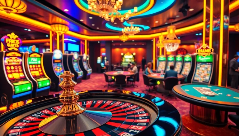 PHTAYA excels in online gaming with vibrant slot machines and roulette in an exciting casino environment.