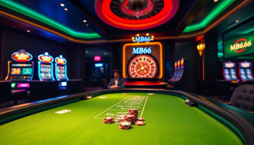 Engage in thrilling poker games at MB66's sophisticated online casino.