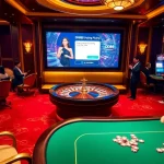 Experience thrilling gameplay with DH88 Đăng nhập amidst luxurious casino settings featuring poker and roulette.