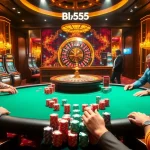 Experience the thrill of high-stakes poker at Bl555's luxurious casino scene.