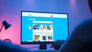 OnlyFans Search interface showcasing creators across diverse categories and modern design elements.