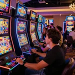 Teman-teman menikmati keseruan mesin slot link di suasana kasino yang semarak.